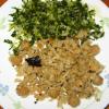 Garbanzo rice and fenugreek leaf curry
